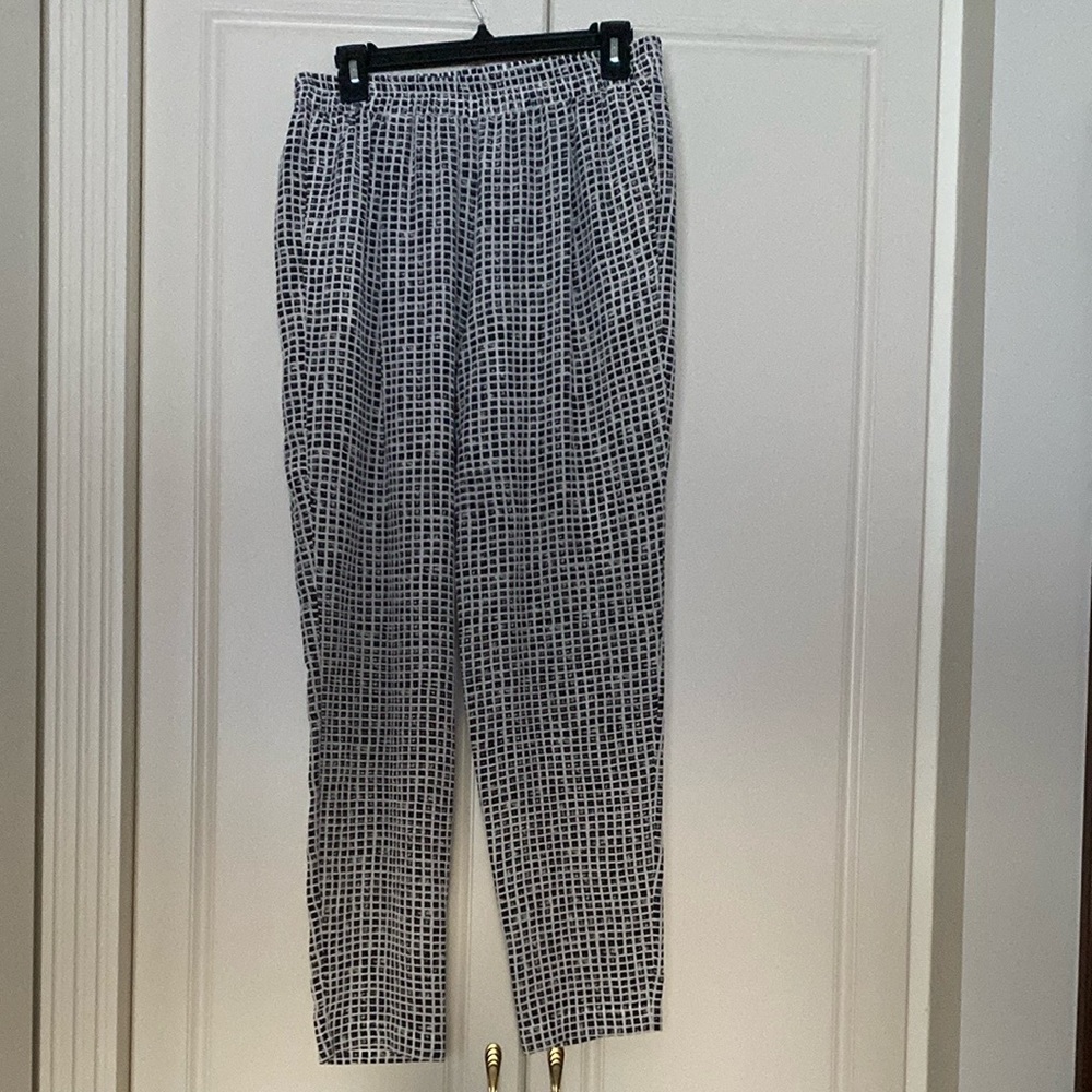 MaxMara Black and White Straight Leg Pants